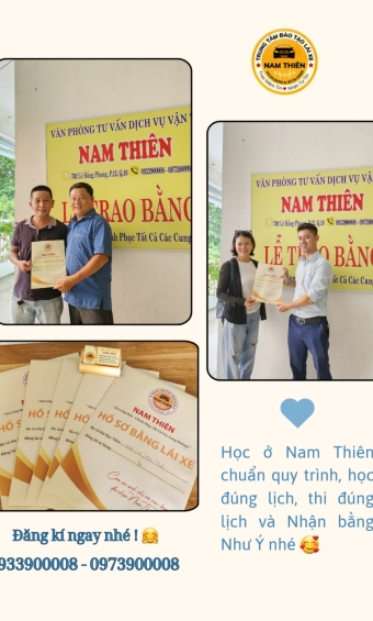 ✅ Học viên nào cũng đợi đến thời điểm này. 👉 Được trao bằng tại NAM THIÊN - 