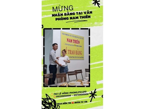 ✅ Học viên nào cũng đợi đến thời điểm này. 👉 Được trao bằng tại NAM THIÊN - 