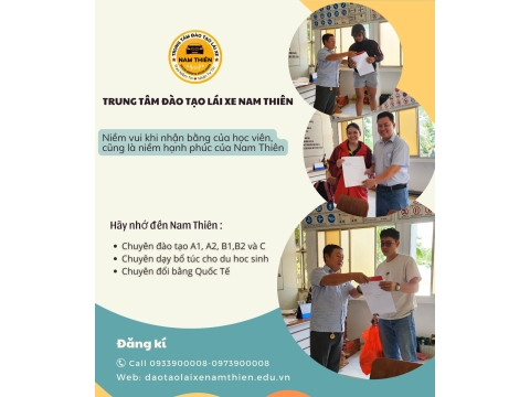 ✅ Học viên nào cũng đợi đến thời điểm này. 👉 Được trao bằng tại NAM THIÊN - 