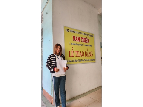 ✅ Học viên nào cũng đợi đến thời điểm này. 👉 Được trao bằng tại NAM THIÊN - 