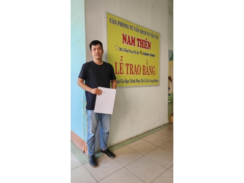 ✅ Học viên nào cũng đợi đến thời điểm này. 👉 Được trao bằng tại NAM THIÊN - 