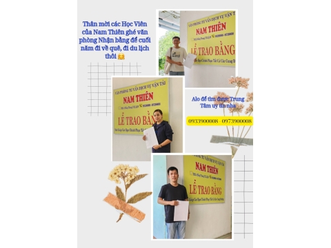 ✅ Học viên nào cũng đợi đến thời điểm này. 👉 Được trao bằng tại NAM THIÊN - 