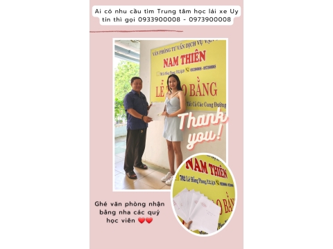 ✅ Học viên nào cũng đợi đến thời điểm này. 👉 Được trao bằng tại NAM THIÊN - 