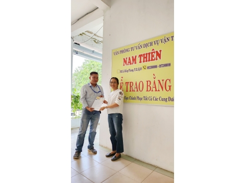 ✅ Học viên nào cũng đợi đến thời điểm này. 👉 Được trao bằng tại NAM THIÊN - 