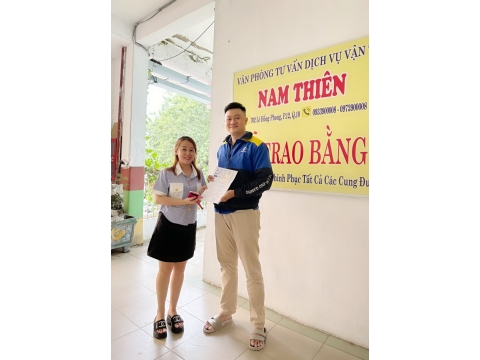 ✅ Học viên nào cũng đợi đến thời điểm này. 👉 Được trao bằng tại NAM THIÊN - 