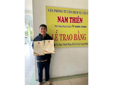 ✅ Học viên nào cũng đợi đến thời điểm này. 👉 Được trao bằng tại NAM THIÊN - 