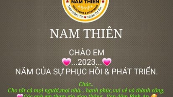 NAM THIÊN gửi lời chúc sức khỏe và hạnh phúc đến các bạn và gia đình bạn nhé.